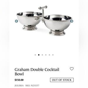 Juliska Small Double Cocktail Bowl Graham